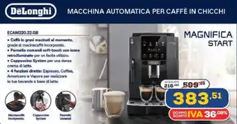 Euronics Magnifica Start Macchina Automatica per Caffè in Chicchi offerta
