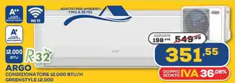 Euronics Argo Condizionatore Tore 12.000 BTU/H Greenstyle 12.000 offerta