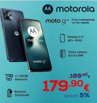 Euronics Motorola Moto G 13 offerta