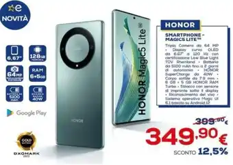 Euronics Honor Magic 5 Lite offerta