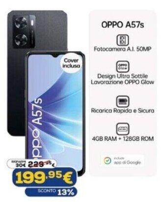 Euronics Oppo A57s offerta
