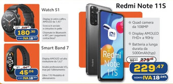 Euronics Redmi Note 11S offerta