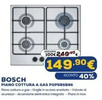 Bosch Piano Cottura A Gas PGP6B5B85