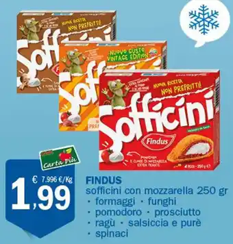 Findus sofficini con mozzarella 250 gr formaggi/funghi