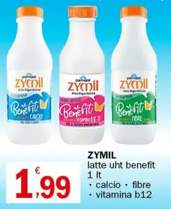 Zymil latte uht benefit 1 lt calcio/fibre