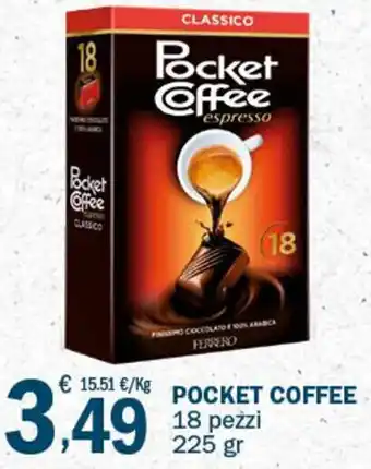 Pocket Coffe 18 pezzi 225 gr