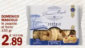 Crai Domenico Mascolo le zeppole al forno 150 gr offerta
