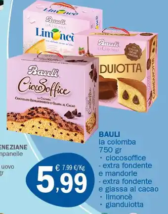 Crai Bauli La Colomba 750 gr ciocosoffice/limoncè offerta