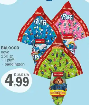 Crai Balocco uovo i puffi/paddington 150 gr offerta