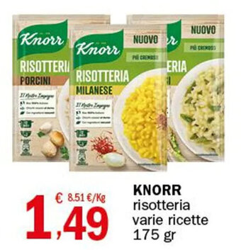Knorr risotteria varie ricette 175 gr