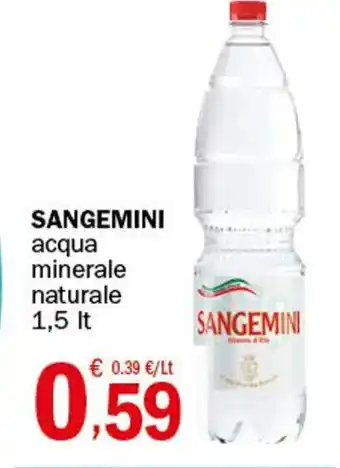 Sangemini acqua minerale naturale 1,5 lt