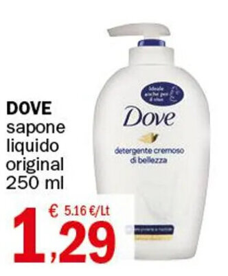 Dove sapone liquido original 250 ml