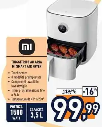 Unieuro mi Friggitrice Ad Tria Smart Air Fyer offerta