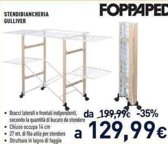 Unieuro Stendibiancheria Gulliver offerta