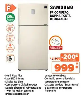 Samsung Frigorifero Doppia Porta RT50K6335EF