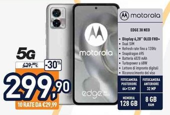 Unieuro motorola Edge 30 NEO offerta