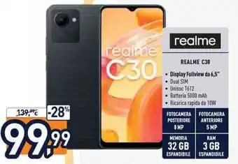 Unieuro realme c30 offerta