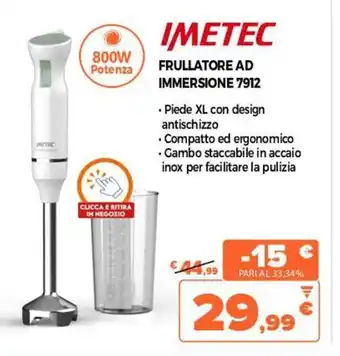 Imetec Frullatore AD Immersione 7912 800W