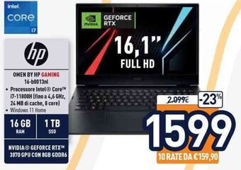 Unieuro hp Omen by HP Gaming 16-b0013nl offerta