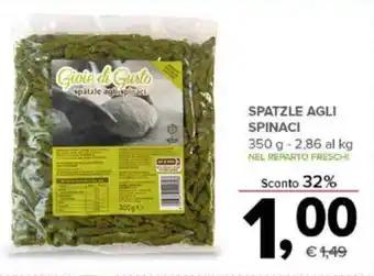 Todis Spinaci Spatzle Agli 350 g offerta