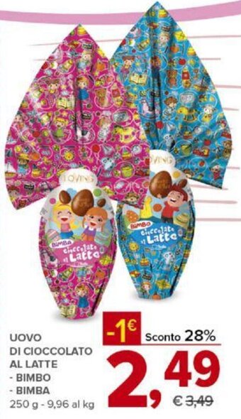 Todis Uovo di Cioccolato Al Latte Bimbo/Bimba 250 g offerta