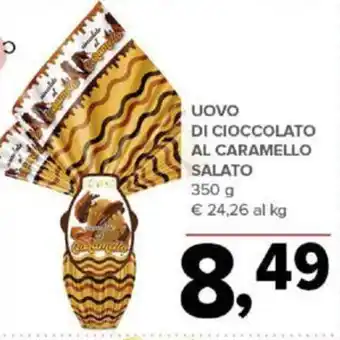 Todis Uovo di Cioccolato Al Caramello Salato 350 g offerta