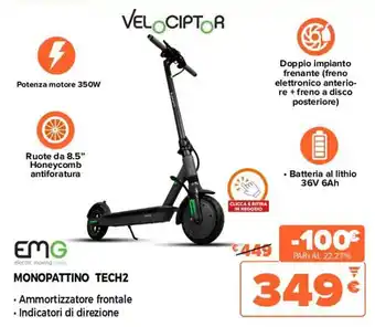 Velociptor EMG Monopattino Tech2