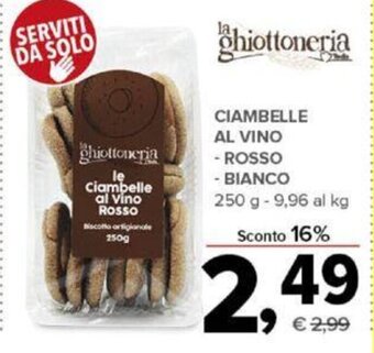 Ciambelle Al Vino Rosso/Bianco 250 g