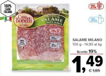 Todis Salame Milano 100 g offerta