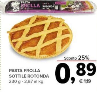 Todis Pasta Frolla Sottile Rotonda 230 g offerta