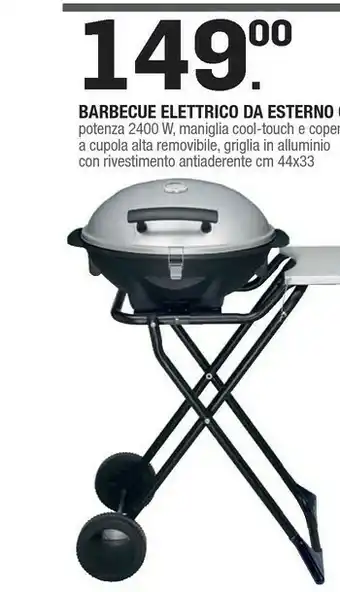 Brico OK Gmr trading Barbecue Elettrico Da Esterno Ovale offerta