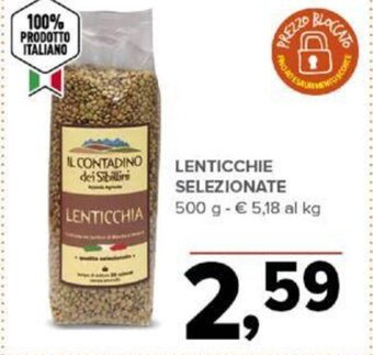 Todis Lenticchie Selezionate 500 g offerta