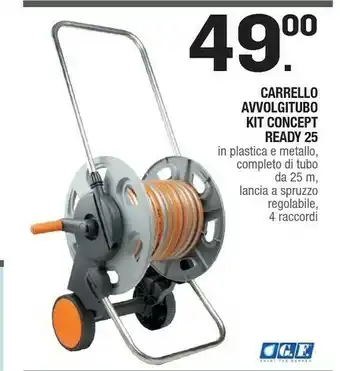 Carrello Avvolgitubo Kit Concept Ready 25