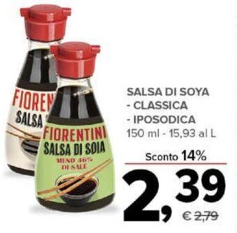 Todis Salsa Di Soya Classica/Iposodica 150 ml offerta
