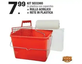 Brico OK Kit Secchio In Plastica Con Coperchio offerta