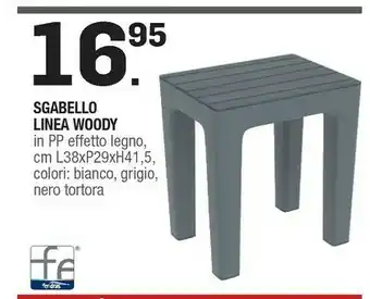 Brico OK Sgabello Linea Woody offerta