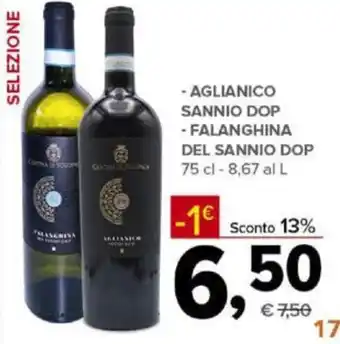 Todis Aglianico Sannio DOP Falanghina del Sannio DOP 75 cl offerta