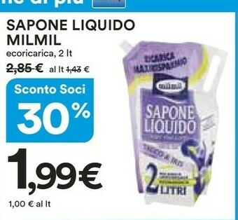 Coop Milmil Sapone Liquido offerta