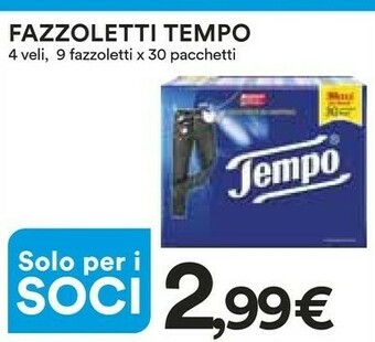 Coop Tempo Fazzoletti offerta