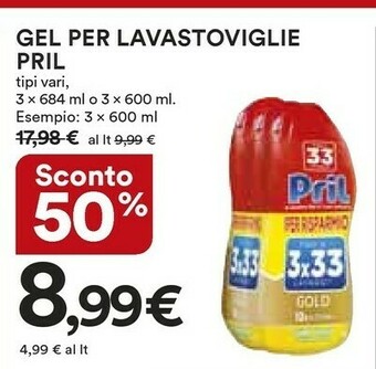 Coop Pril Gel Per Lavastoviglie offerta