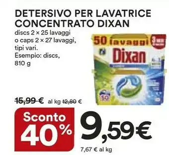 Coop Dixan Detersivo Per Lavatrice Concentrato offerta