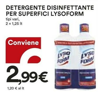 Coop Lysoform Detergente Disinfettante Per Superfici offerta