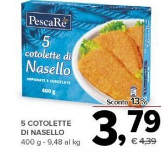 5 Cotolette di Nasello 400 g