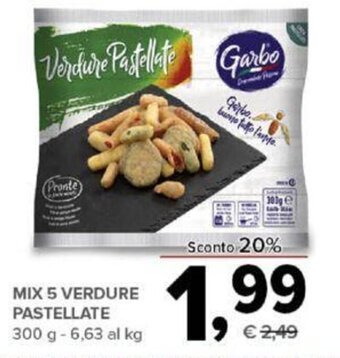 Todis Mix 5 Verdure Pastellate 300 g offerta
