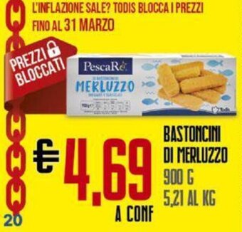 Bastoncini di Merluzzo 900 g