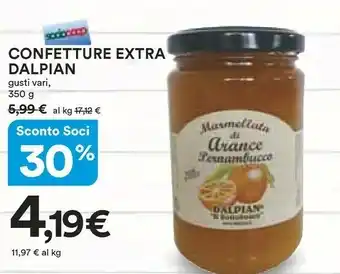 Coop Dalpian - Confettura Extra Di Fragole 350 G(ml) offerta