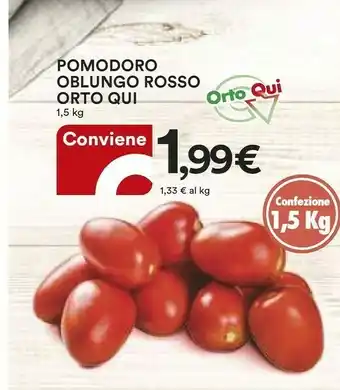 Coop Orto Qui Pomodoro Oblungo Rosso offerta