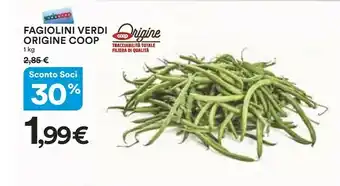 Coop Fagiolini Verdi offerta
