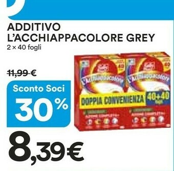 Coop Grey Additivo L'acchiappacolore 40 Fogli offerta