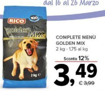 Todis Rico Complete Menù Golden Mix offerta